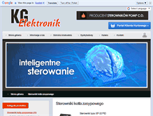 Tablet Screenshot of kgelektronik.pl